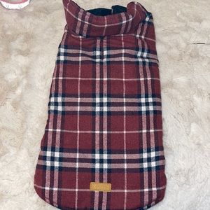 Kuoser Reversible Dog Coat Insulated Plaid Flannel Medium. NWOT